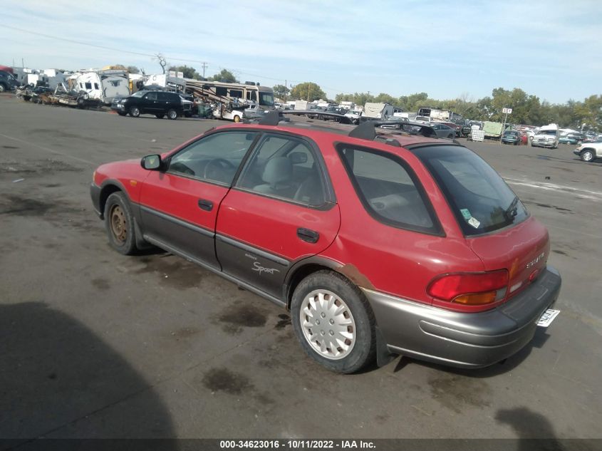 1997 Subaru Impreza Outback Sport VIN: JF1GF4859VH801447 Lot: 34623016