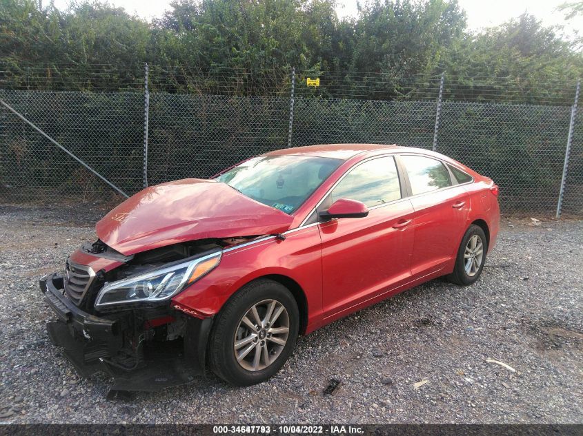 2017 Hyundai Sonata Se VIN: 5NPE24AF3HH576478 Lot: 34647793