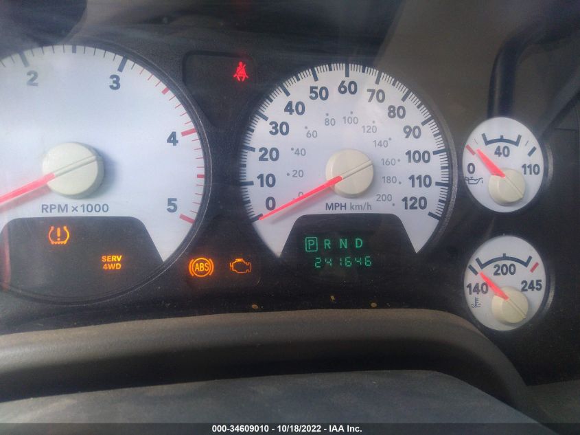 2002 Dodge Ram 1500 Slt VIN: 3B7HA18N92G103065 Lot: 34609010