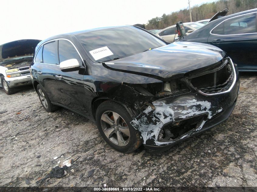 2014 Acura Mdx VIN: 5FRYD4H23EB024885 Lot: 34659661