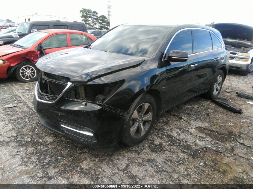 2014 Acura Mdx VIN: 5FRYD4H23EB024885 Lot: 34659661