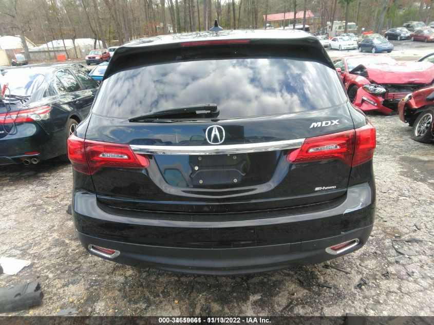 2014 Acura Mdx VIN: 5FRYD4H23EB024885 Lot: 34659661