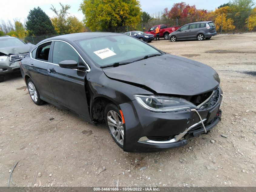 2015 Chrysler 200 Limited VIN: 1C3CCCAB8FN608161 Lot: 34661686