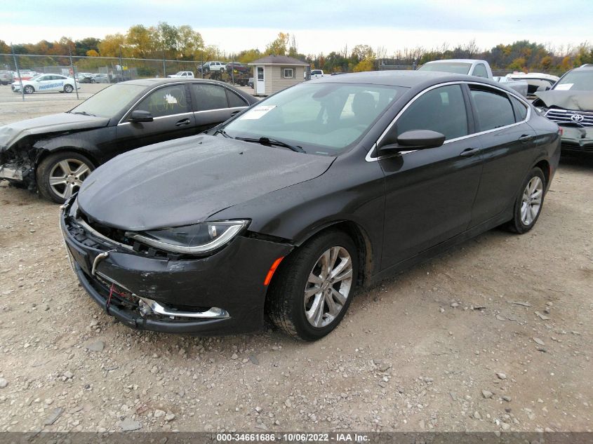 2015 Chrysler 200 Limited VIN: 1C3CCCAB8FN608161 Lot: 34661686