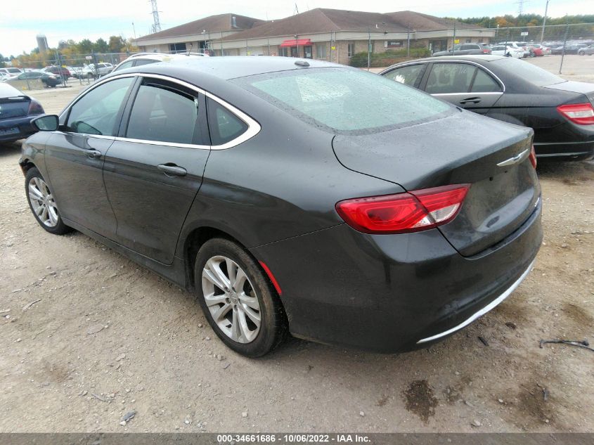 2015 Chrysler 200 Limited VIN: 1C3CCCAB8FN608161 Lot: 34661686