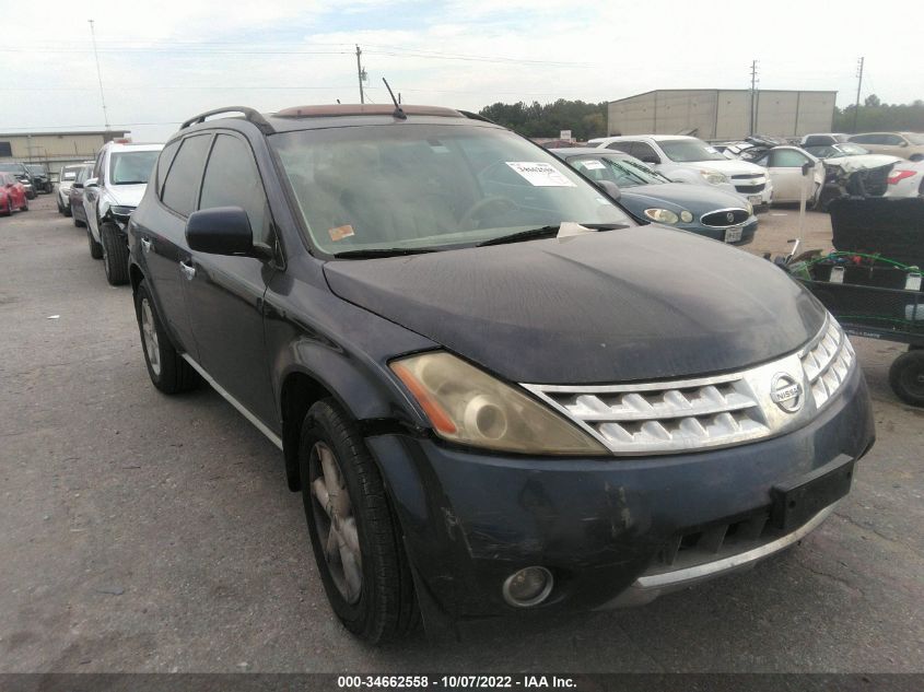 2007 Nissan Murano Sl VIN: JN8AZ08T37W528572 Lot: 34662558