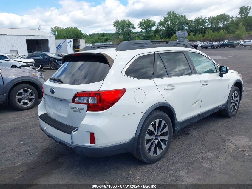 VIN 4S4BSANC1F3363602 2015 Subaru Outback, 2.5I Lim... no.4