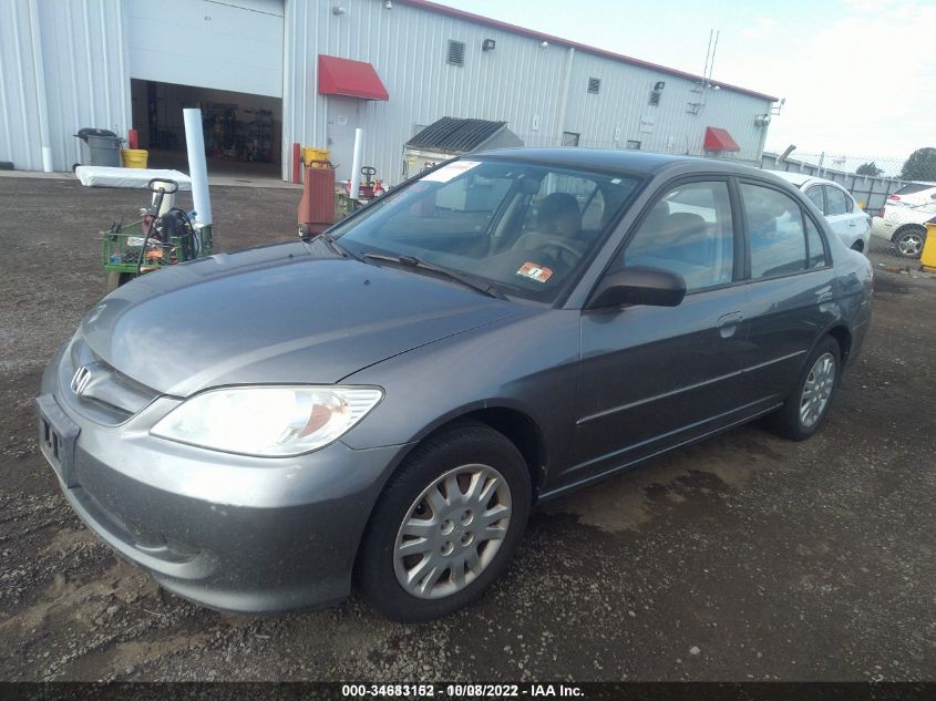 2005 Honda Civic Lx VIN: 2HGES16585H503207 Lot: 34683152