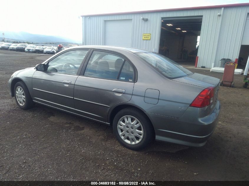 2005 Honda Civic Lx VIN: 2HGES16585H503207 Lot: 34683152