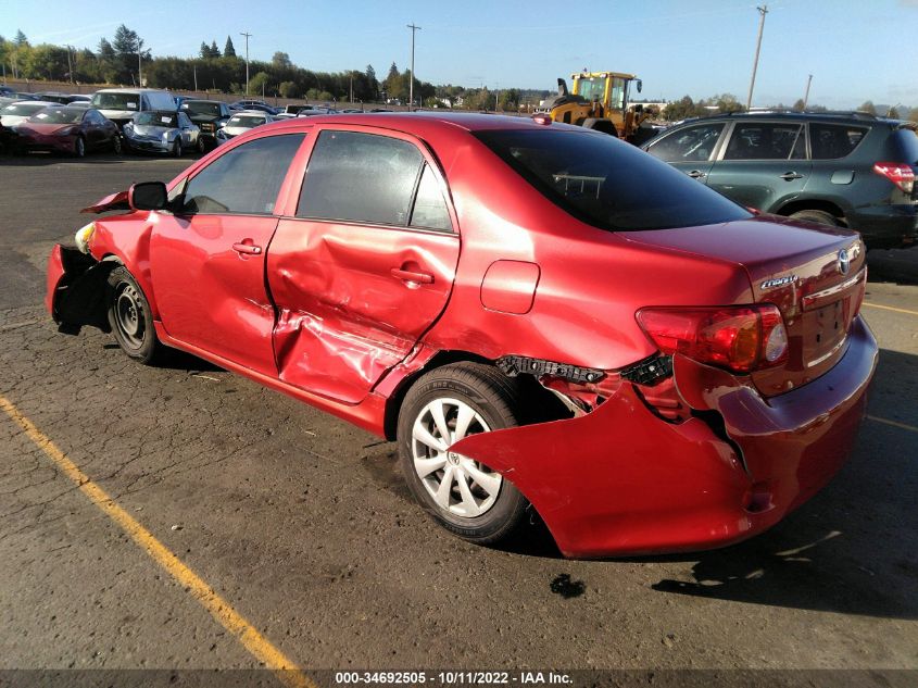 2009 Toyota Corolla Le VIN: JTDBL40E699092579 Lot: 34692505