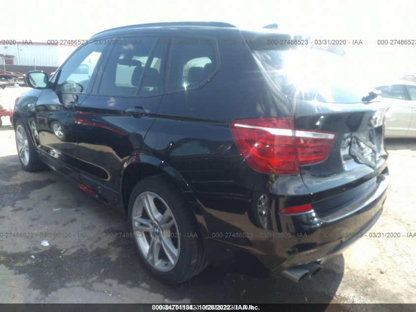 2013 BMW X3 xDrive28I VIN: 5UXWX9C52D0A29895 Lot: 34701134