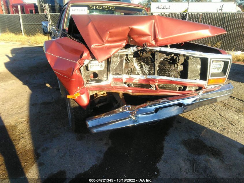 1985 Dodge D-Series D100/D150 VIN: 1B7FD14T7FS534795 Lot: 34721345