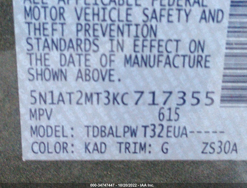 5N1AT2MT3KC717355