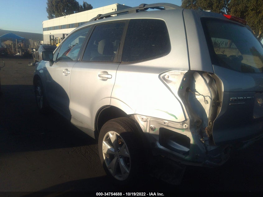 2016 SUBARU FORESTER VIN: JF2SJAFC3GH486331