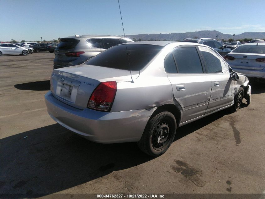 2004 Hyundai Elantra Gls/Gt VIN: KMHDN46D34U751561 Lot: 34762327