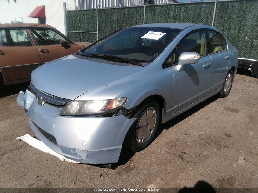 2007 Honda Civic Hybrid blue sedan hybrid JHMFA36277S003010 photo #3