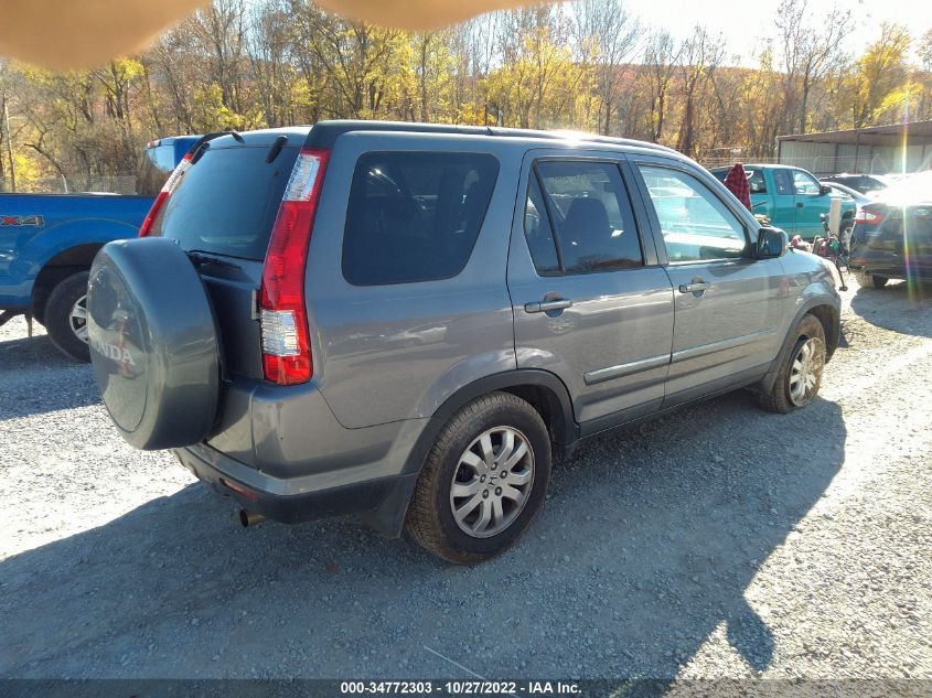 2006 Honda Cr-V Se VIN: SHSRD78986U401368 Lot: 34772303