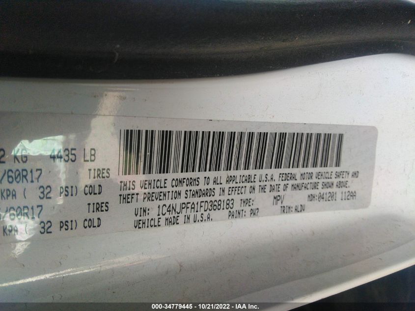 VIN 1C4NJPFA1FD368183 2015 Jeep Patriot, Latitude no.9