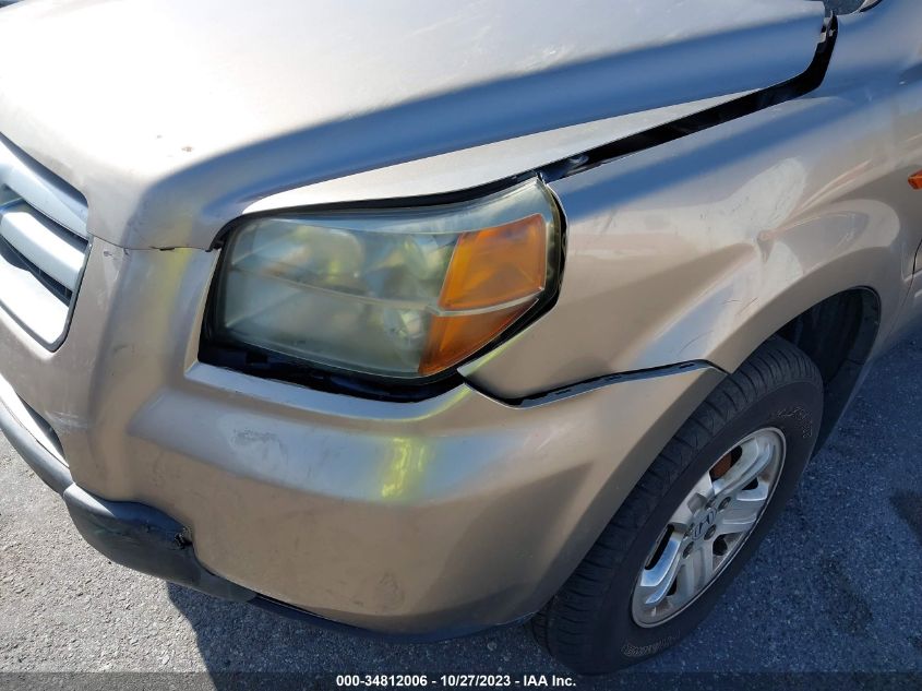 2007 Honda Pilot Lx VIN: 5FNYF28197B029292 Lot: 34812006