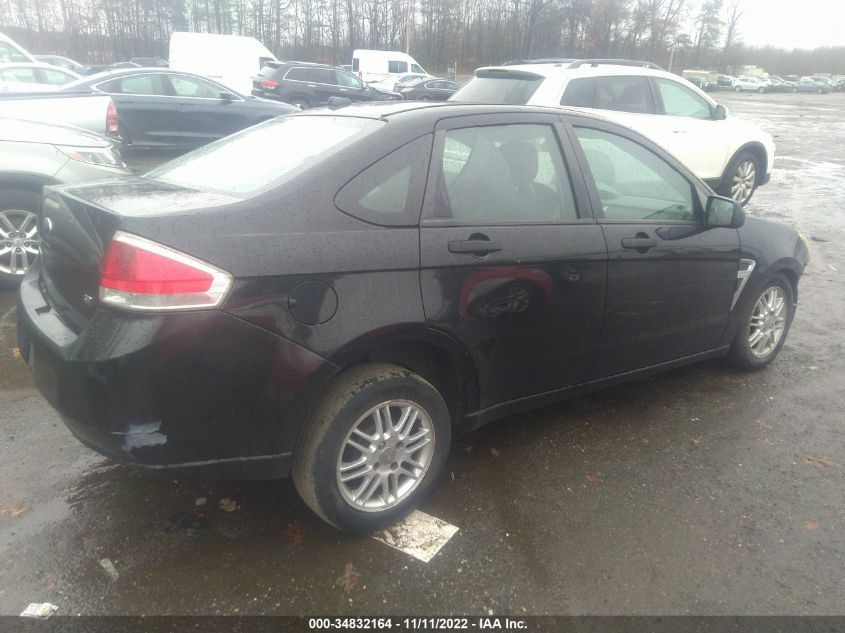 2008 Ford Focus Se/Ses VIN: 1FAHP35N88W165622 Lot: 34832164