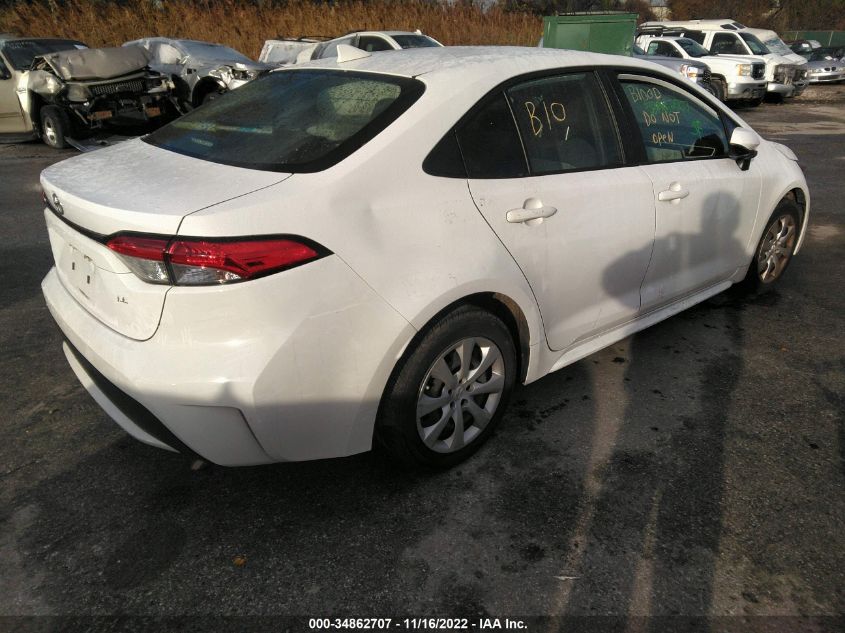 2020 Toyota Corolla Le VIN: JTDEPRAE4LJ057901 Lot: 34862707