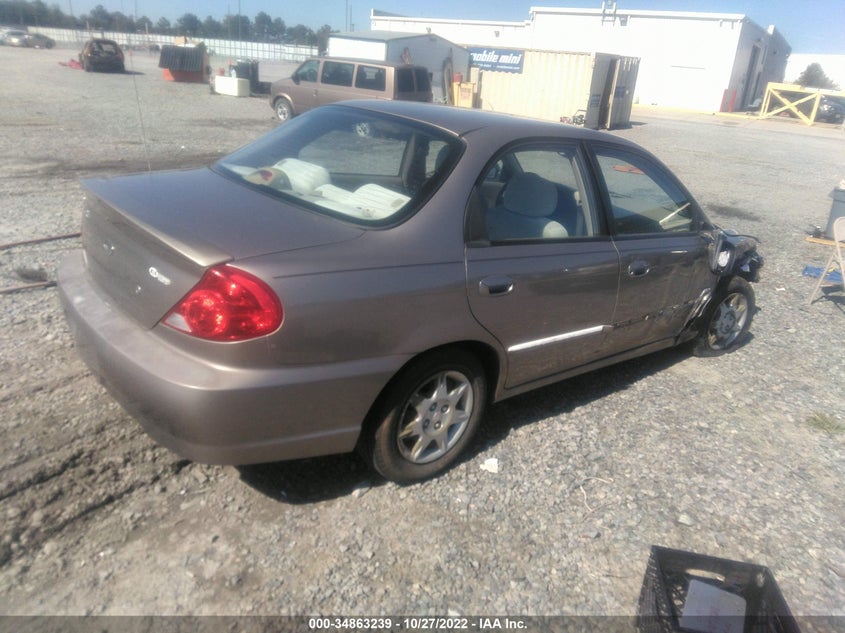 2004 Kia Spectra Ls VIN: KNAFB121745313603 Lot: 34863239