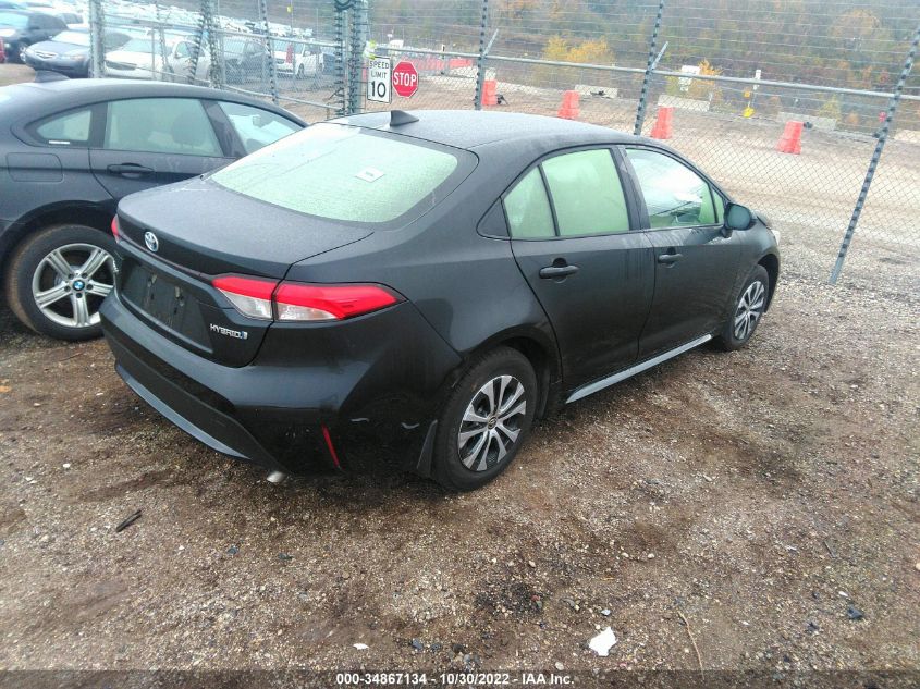 2022 Toyota Corolla Hybrid Le VIN: JTDEAMDE0NJ047174 Lot: 34867134