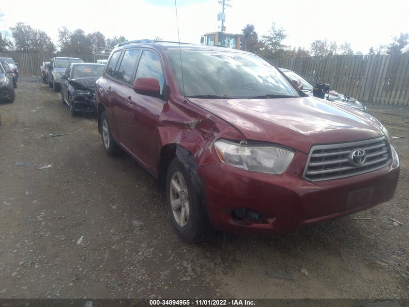 2010 TOYOTA HIGHLANDER VIN: 5TDBK3EH7AS005780