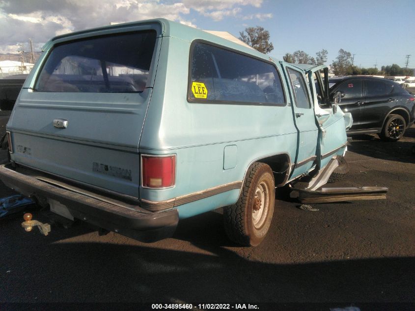 1989 GMC Suburban R25 Conventional VIN: 1GKGR26N6KF525569 Lot: 34895460