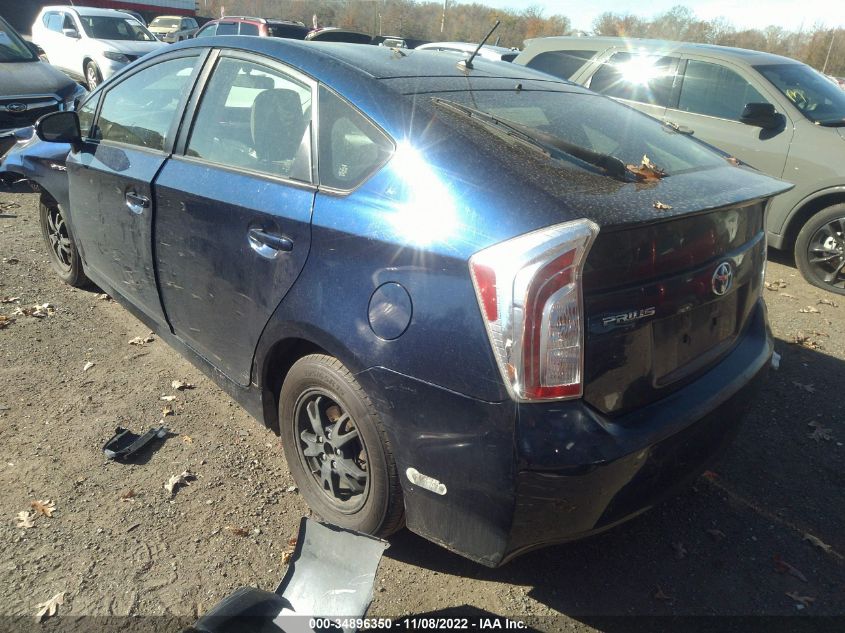 2013 Toyota Prius Two VIN: JTDKN3DU0D1726322 Lot: 34896350