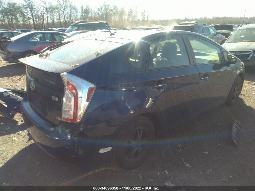 2013 Toyota Prius Two VIN: JTDKN3DU0D1726322 Lot: 34896350