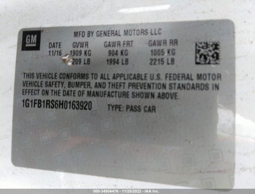 1G1FB1RS6H0163920