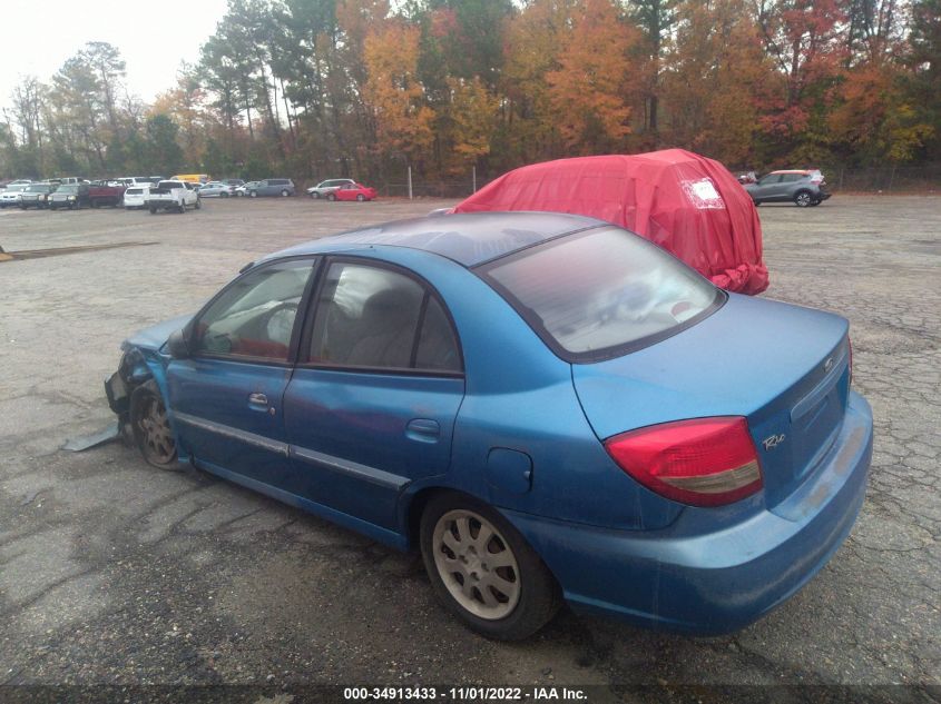 2003 Kia Rio Base (A4)/Base (M5) VIN: KNADC125636259405 Lot: 34913433