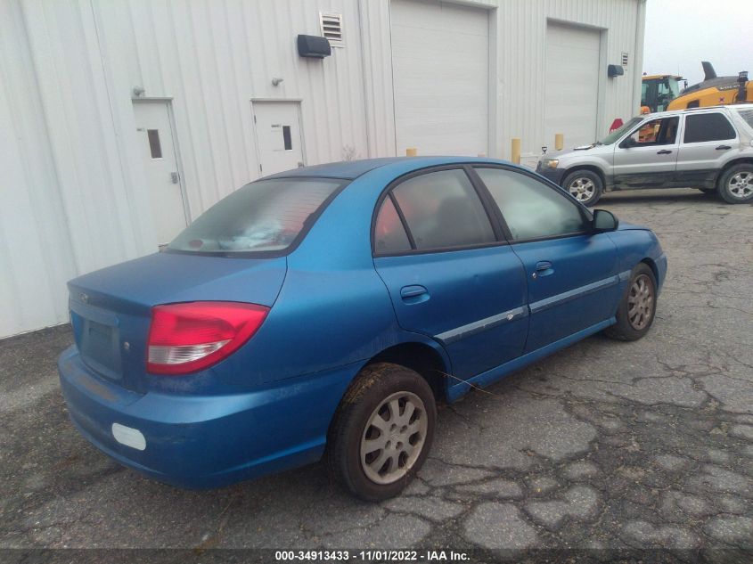 2003 Kia Rio Base (A4)/Base (M5) VIN: KNADC125636259405 Lot: 34913433