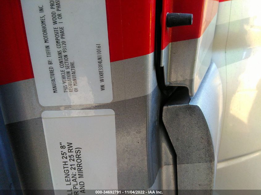 2020 Mercedes-Benz Sprinter 3500Xd Standard Roof V6 VIN: W1X8E33Y4LN110161 Lot: 34692791