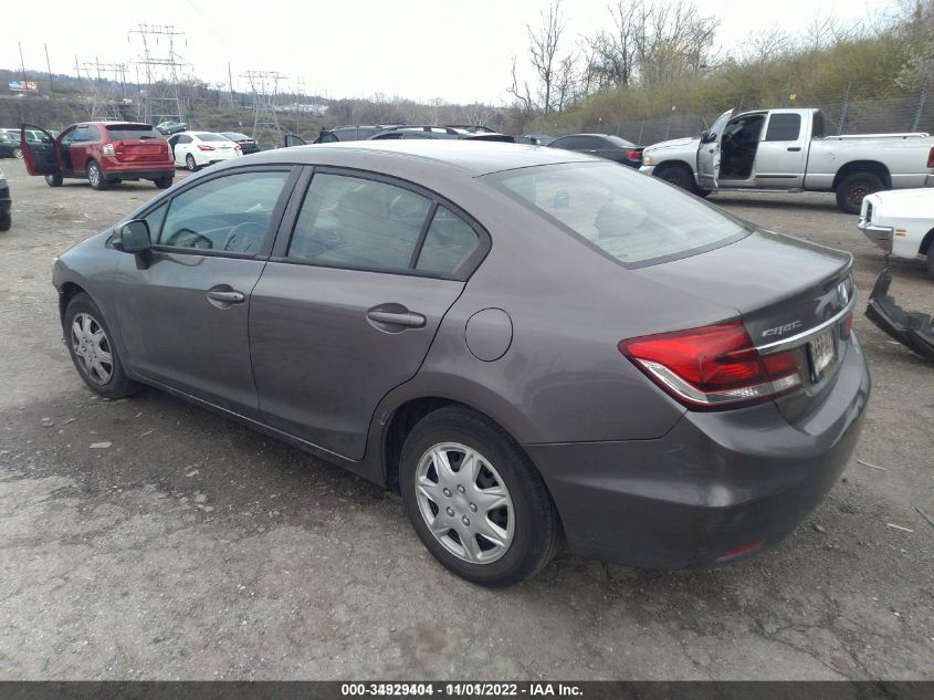 2013 Honda Civic Lx VIN: 19XFB2F57DE207856 Lot: 34929404