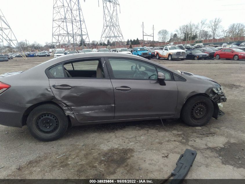 2013 Honda Civic Lx VIN: 19XFB2F57DE207856 Lot: 34929404