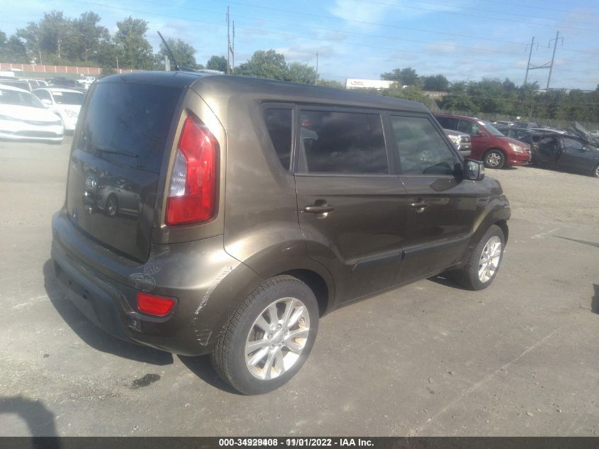 2012 Kia Soul + VIN: KNDJT2A61C7395781 Lot: 34929408