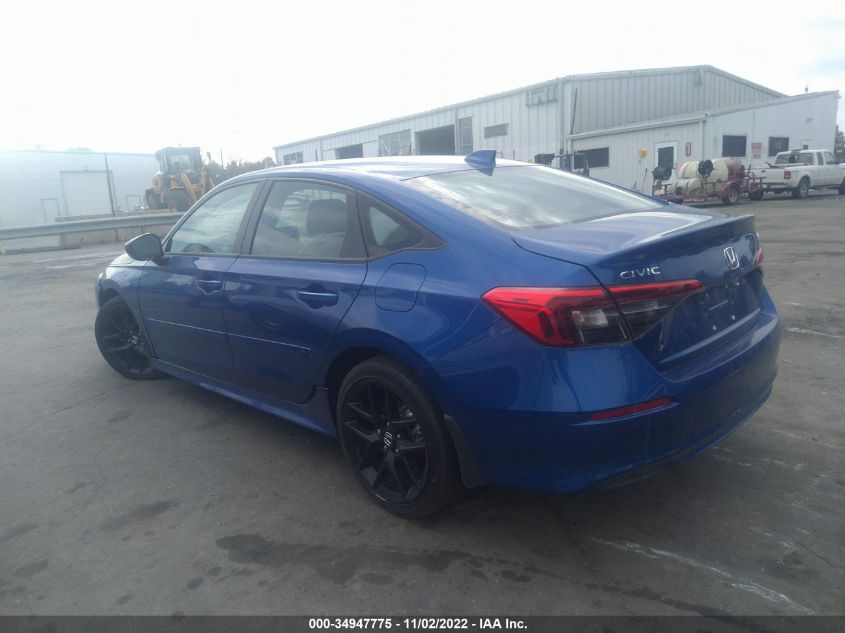 2HGFE2F55NH559185 2022 Honda Civic Sport