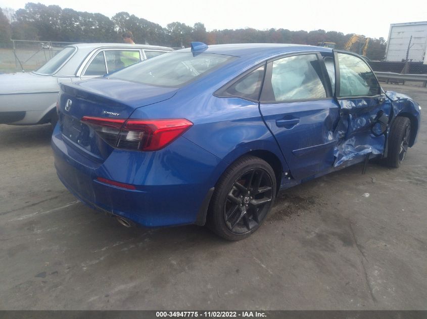 2HGFE2F55NH559185 2022 Honda Civic Sport