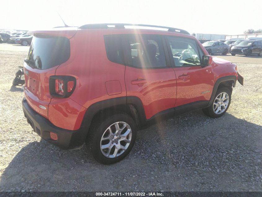 2017 Jeep Renegade Latitude 4X4 VIN: ZACCJBBB7HPG13419 Lot: 34724711