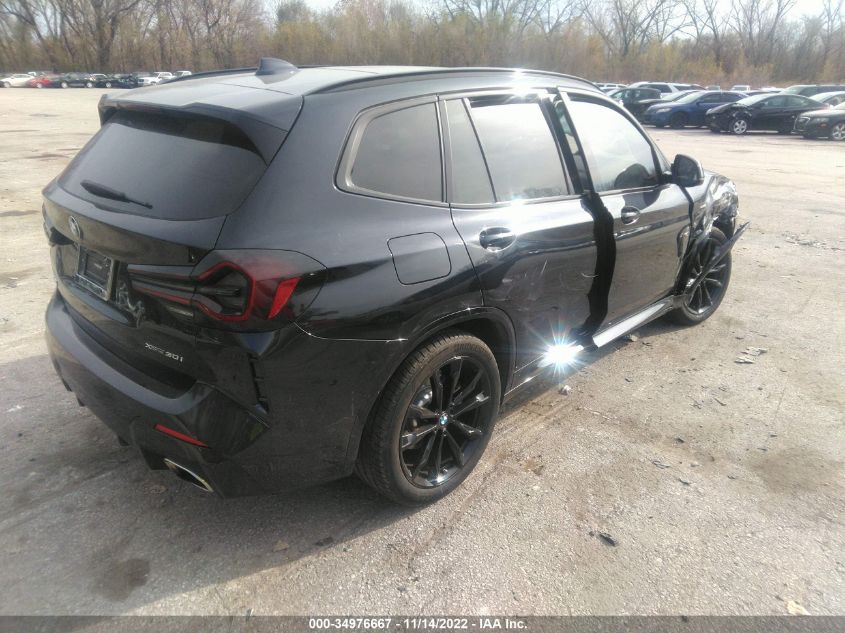 2022 BMW X3 xDrive30I VIN: 5UX53DP0XN9L07977 Lot: 34976667