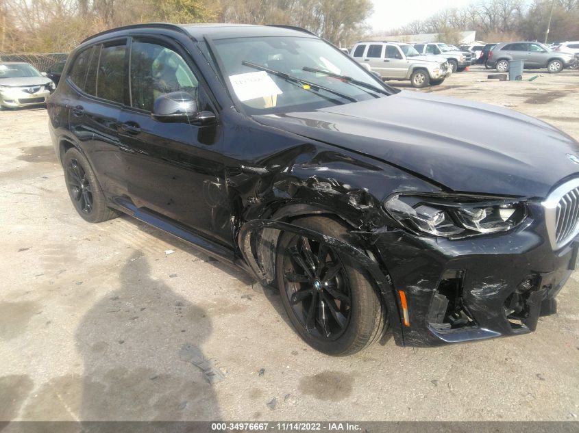 2022 BMW X3 xDrive30I VIN: 5UX53DP0XN9L07977 Lot: 34976667