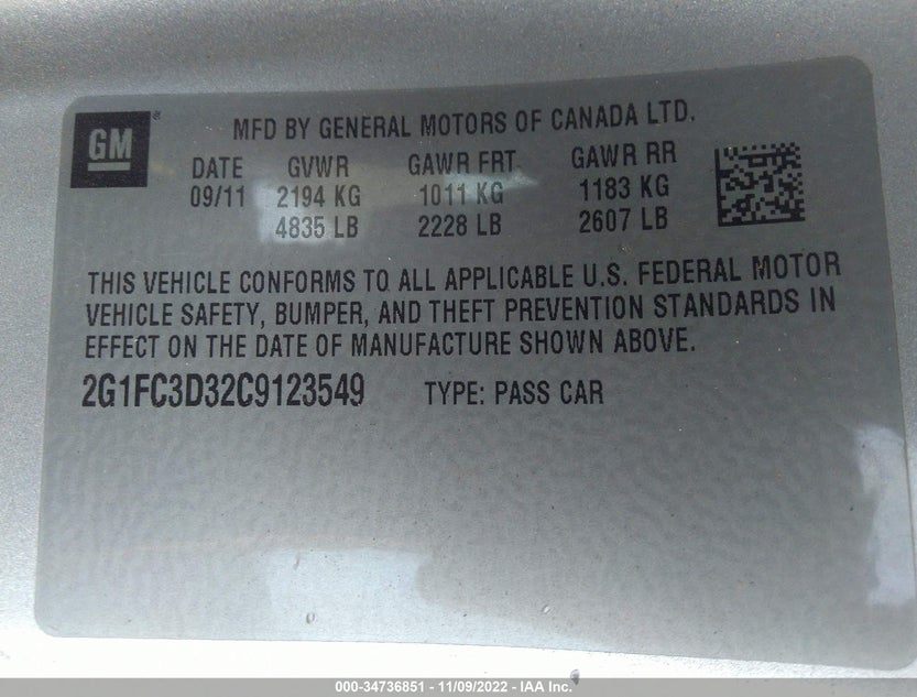 2G1FC3D32C9123549