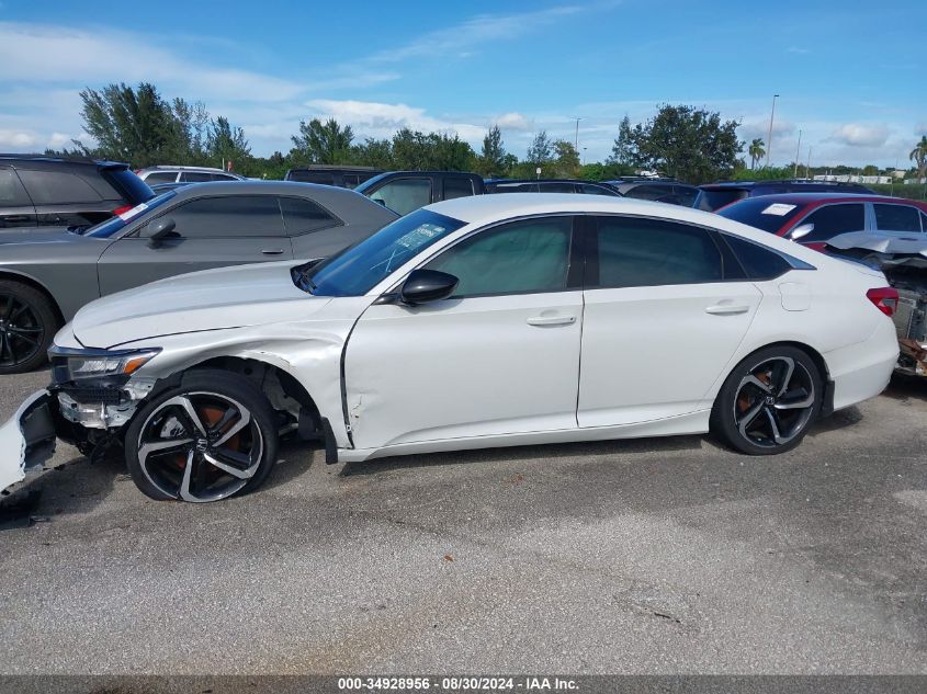 2022 Honda Accord Sport VIN: 1HGCV1F32NA001689 Lot: 40346488