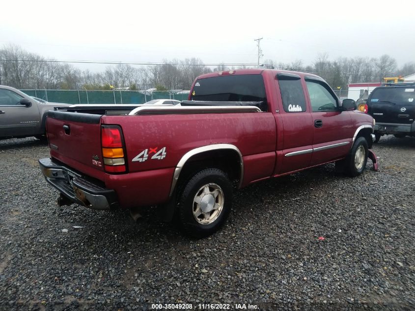 2004 GMC Sierra 1500 Sle VIN: 2GTEK19T341278324 Lot: 35049208