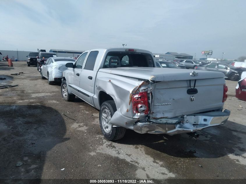 2005 Dodge Dakota Slt VIN: 1D7HE48K75S321956 Lot: 35053893