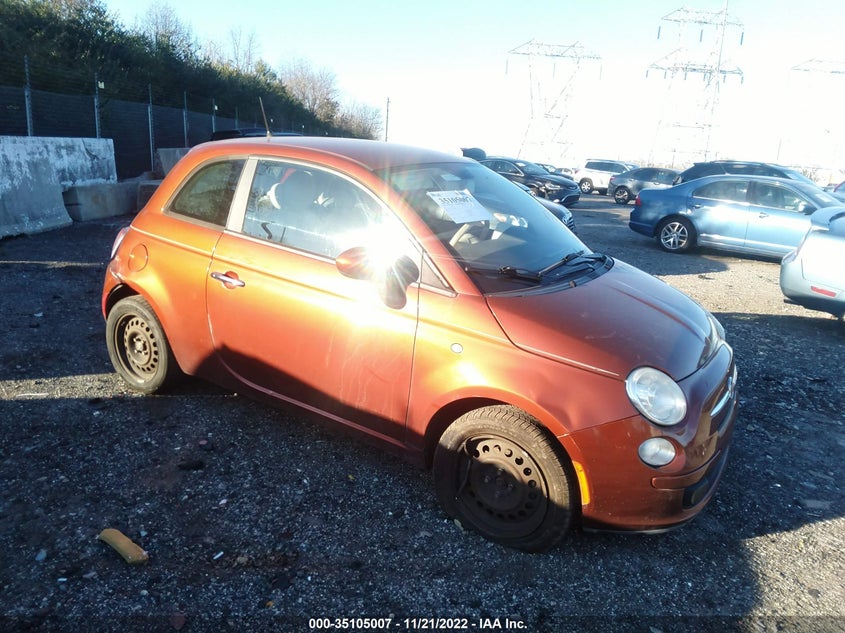 2012 Fiat 500 Pop VIN: 3C3CFFAR0CT229267 Lot: 35105007