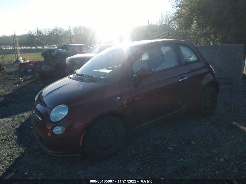 2012 Fiat 500 Pop VIN: 3C3CFFAR0CT229267 Lot: 35105007