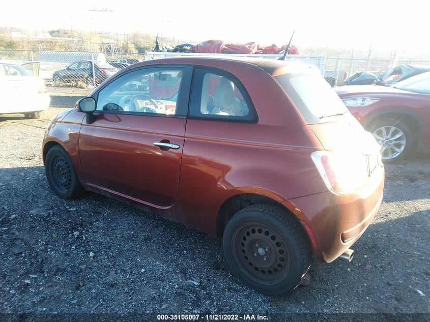 2012 Fiat 500 Pop VIN: 3C3CFFAR0CT229267 Lot: 35105007